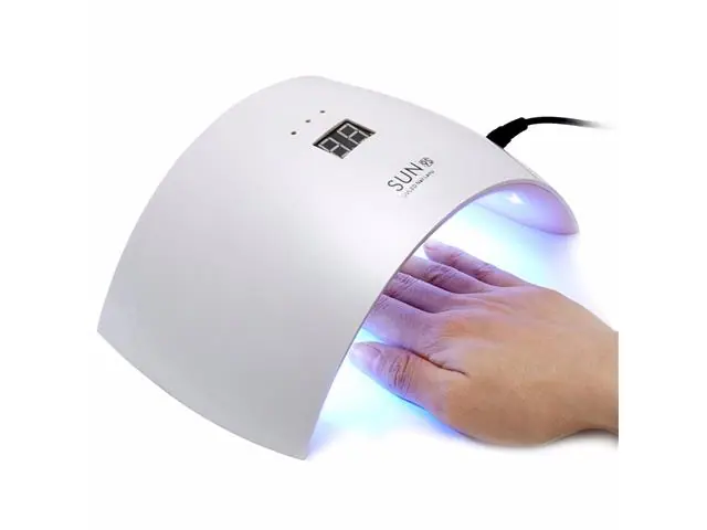 Lámpara Manicure Uñas Belleza Secador UV 15 LED 24 Watt