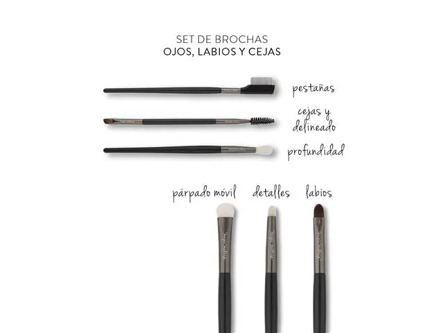 Set de brochas OH! MY BRUSH Ojos, Labios y Cejas Magic Makeup