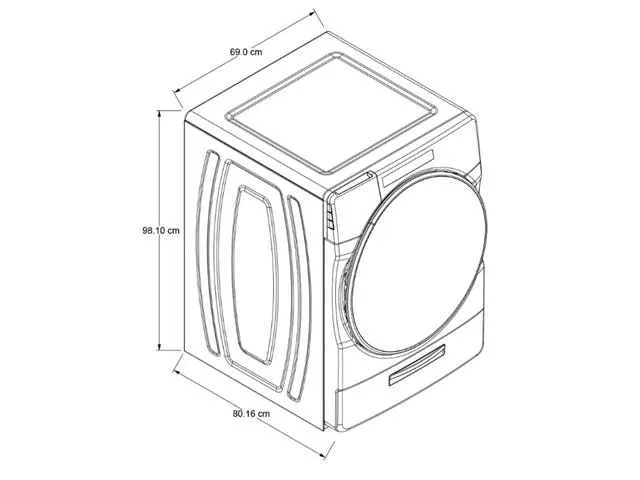 Lavasecadora Eléctrica 20kg Alta Eficiencia Blanca