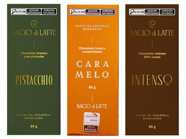 Kit Chocolates Bacio di Latte Pistache + Caramelo + Intenso