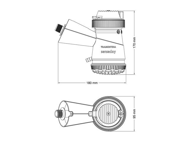 Ducha Elétrica Tramontina 3 Temperaturas 5500 W 220 V Branca - 2