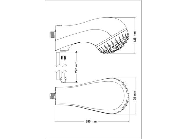 Ducha Eletrônica Tramontina 5500 W 110 V Branca - 4