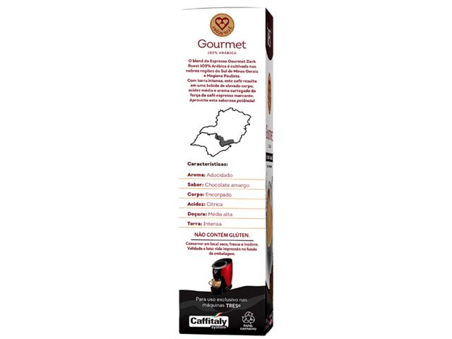 Cápsula de Café Espresso Gourmet Dark Roast TRES 3 Corações - 3