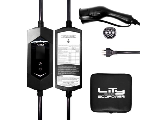 Carregador Portátil Lity para Carro Elétrico Eco Power Bivolt 3,5WK - 3