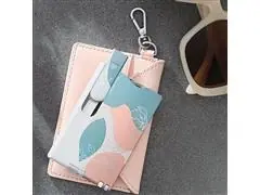 Tarjetero Miltiherramientas Paris Style color rosa - 2