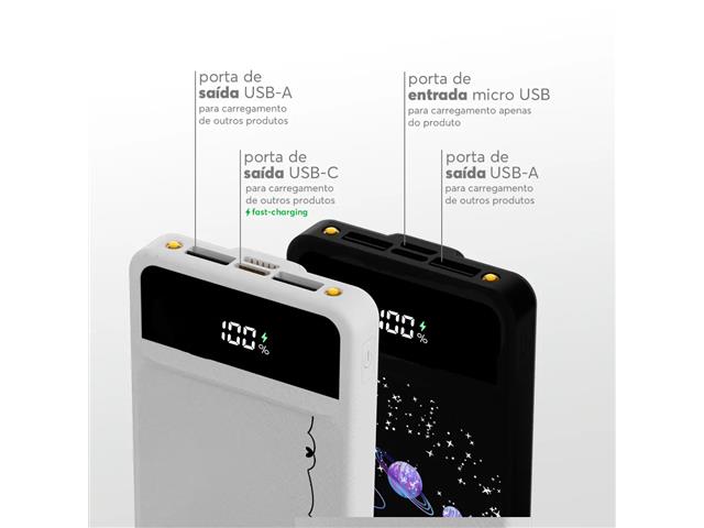 Powerbank Gocase 10.000 Mah Branco - 5