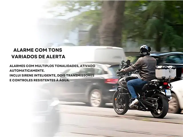 Alarme Universal para Motos com Controle Antifurto Gadnic - 2