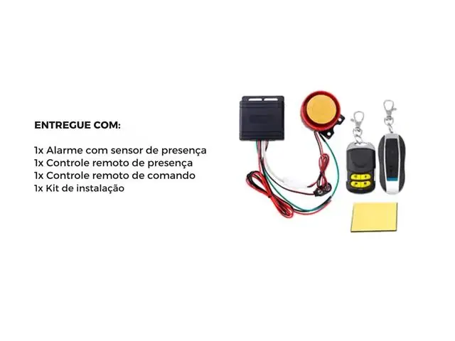 Alarme Universal para Motos com Controle Antifurto Gadnic - 6