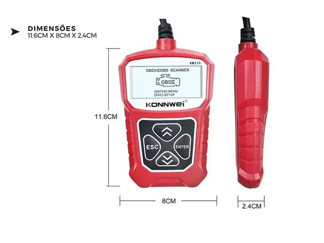 Scanner Automotivo Gadnic - Leitor de Códigos de Falha - 6