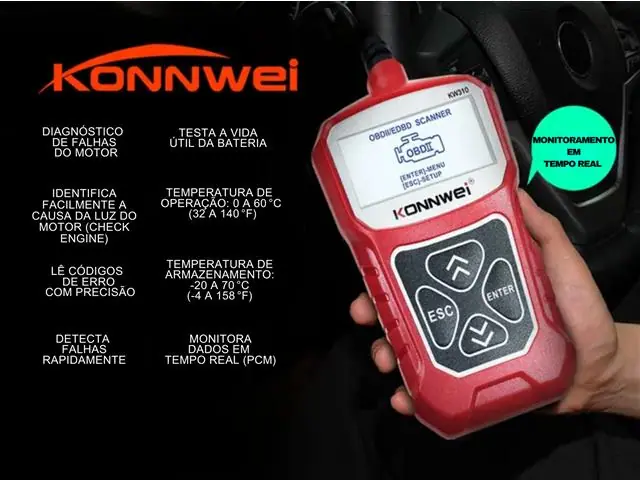 Scanner Automotivo Gadnic - Leitor de Códigos de Falha - 2