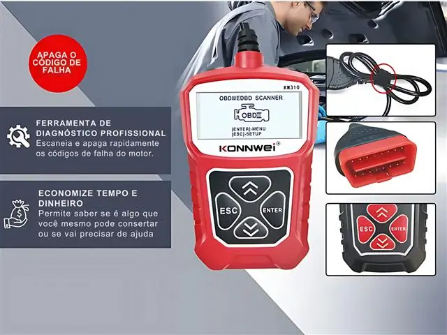 Scanner Automotivo Gadnic - Leitor de Códigos de Falha - 5