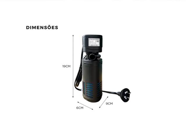 Filtro Interno Oxigenador para Aquário Gadnic 220v - 3