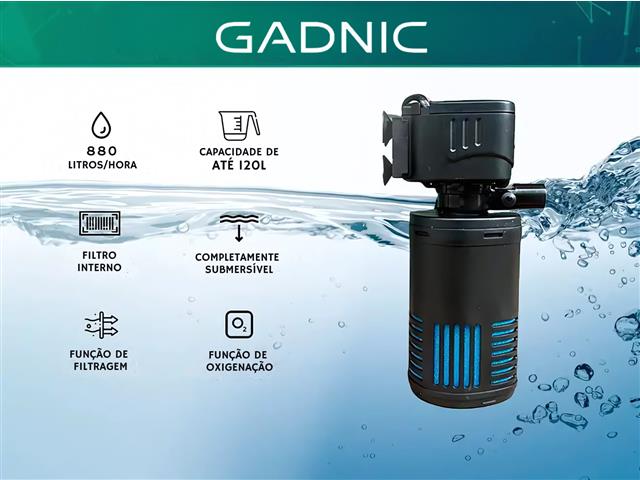 Filtro Interno Oxigenador para Aquário Gadnic 220v - 1