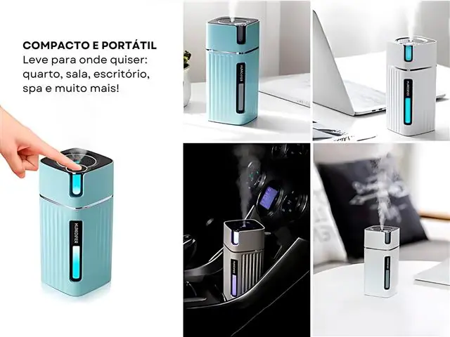 Umidificador de Ar Ultrassônico 300ml com Luz LED Gadnic 110v/220v - 5