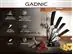 Jogo Facas Gadnic Kit Faca Cozinha Cerâmica Cabos de Silicone 5 Pçs - 1