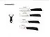 Jogo Facas Gadnic Kit Faca Cozinha Cerâmica Cabos de Silicone 5 Pçs - 4