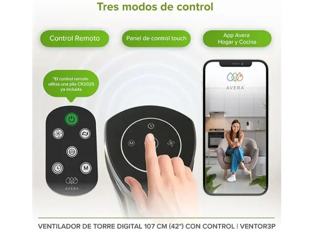 Ventilador de torre digital 42” WiFi