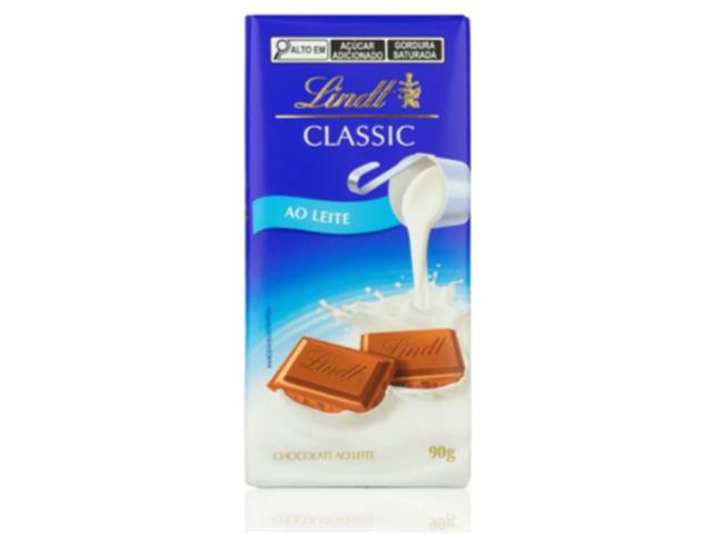 Barra de Chocolate Lindt Classic ao Leite 90g - 1