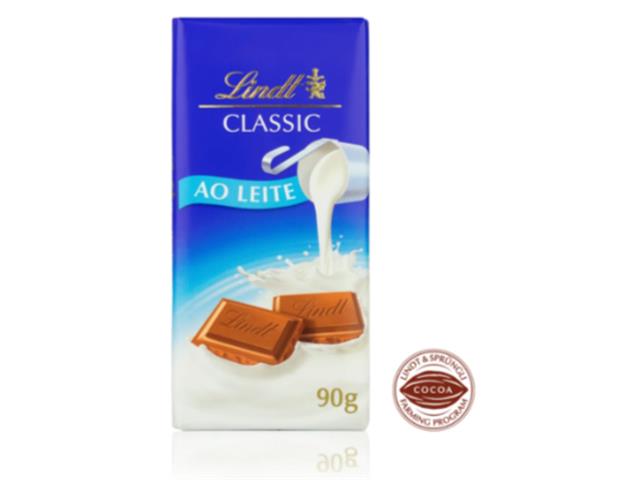 Barra de Chocolate Lindt Classic ao Leite 90g - 2