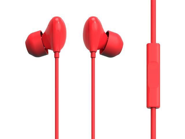 Fone Intra Auricular Ponteira de Silicone Lity Vermelho (EPH-202)