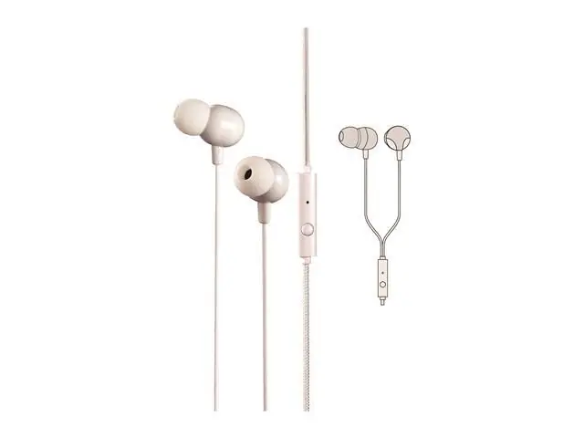 Fone Intra Auricular com cabo Trançado Lity Branco (EPH-303)