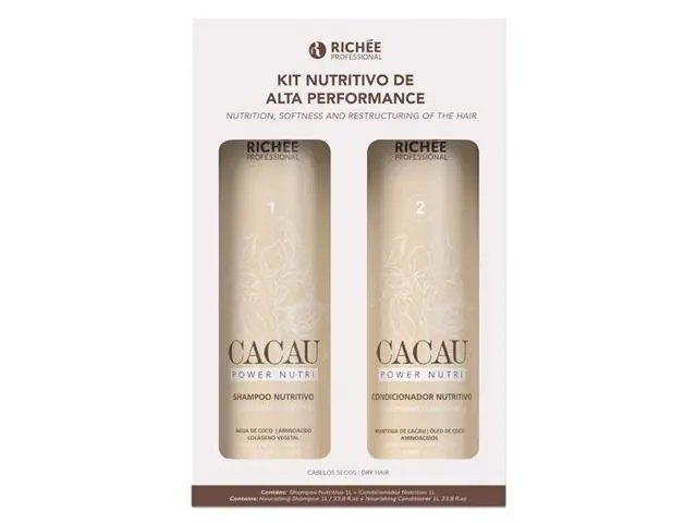 Kit Cacau Shampoo + Acondicionador 1 litro Richee Professional