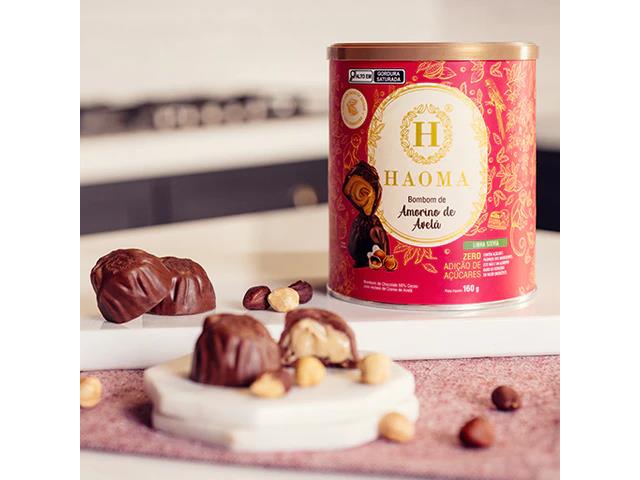 Bombom Amorino de Avelã Haoma Linha Stevia 160G - 1