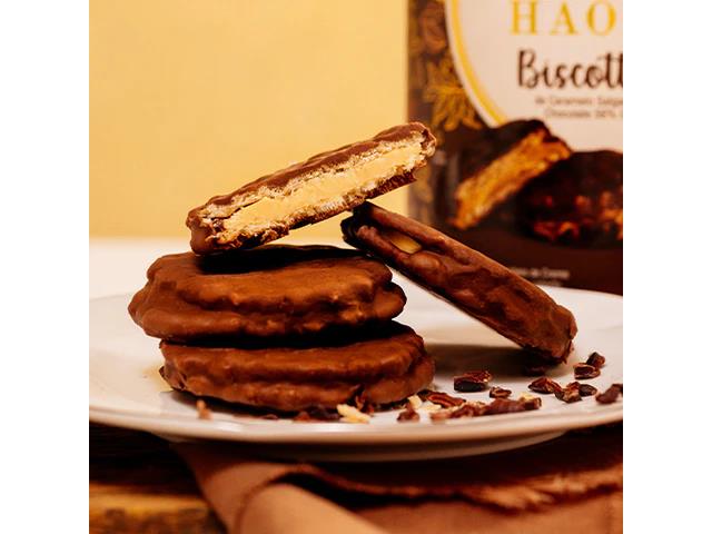 Biscottino com Chocolate 56% Haoma Linha Stevia 168G - 3