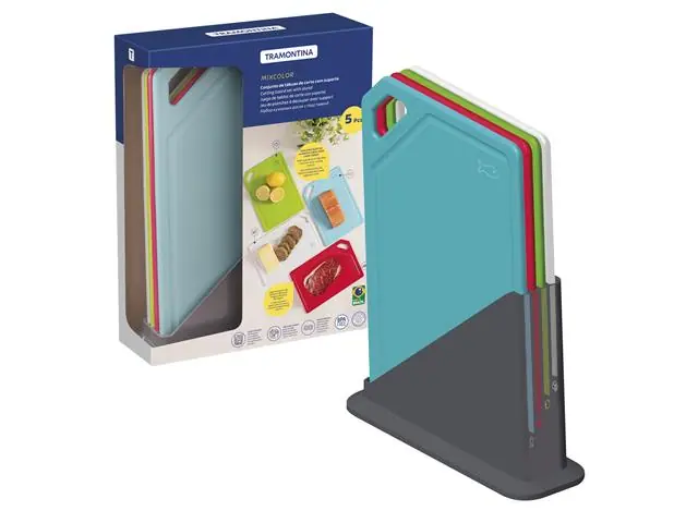 Juego de Tablas con Soporte 5 Piezas Mixcolor Tramontina
