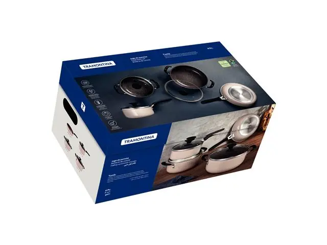 Bateria de Cocina 4 Piezas Tunis Tramontina
