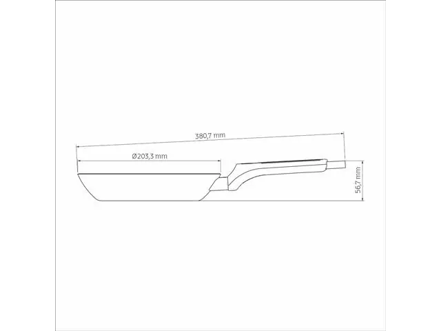 Sartén 20cm Milazzo Almendra Tramontina