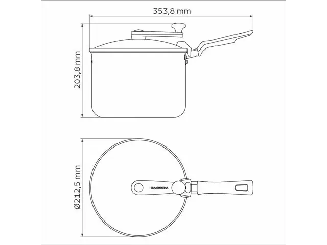 Olla para Palomitas de Maíz 20 Cm Loreto Tramontina