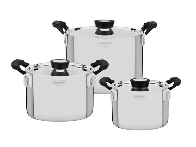 Bateria de Cocina 3pzas Grano Compact Tramontina