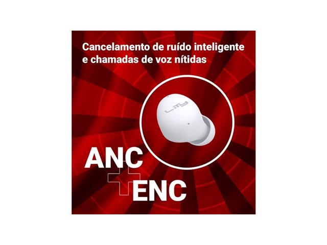 FONE BLUETOOTH BUD – ENC| 34H | BLUETOOTH 5.4 (T13B - BRANCO) - 6