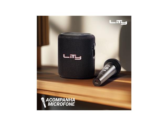 Caixa Bluetooth Karaokê  c/ 1 Mic 30W (B14M) - 5