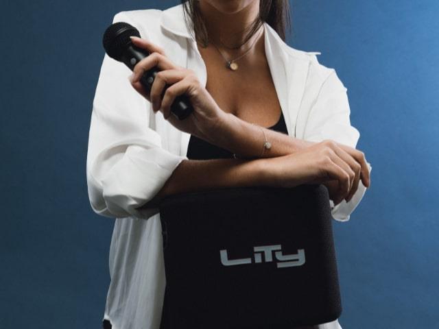 Caixa Bluetooth Karaokê c/2 Mic 80W (B15M) - 6