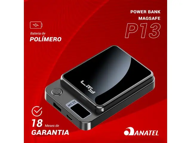 Carregador Portátil Powerbank MagSafe Turbo Lity 10.000mAh 20W - 1