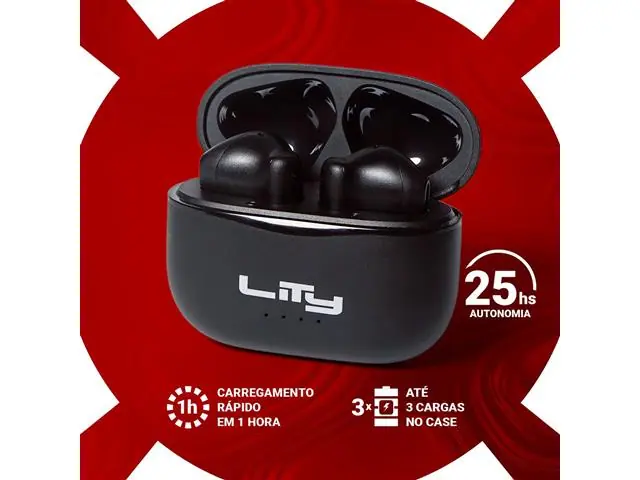 FONE BLUETOOTH TWS –25H DE USO | FAST CHARGER | IPX4 (T10P - PRETO) - 3