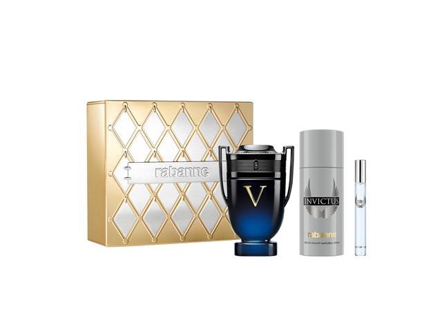 Kit Rabanne Invictus Victory Elixir Perfume +Desodorante +Travel Size - 1