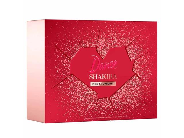 Kit Shakira Dance Red Midnight Perfume Feminino EDT + Desodorante - 1