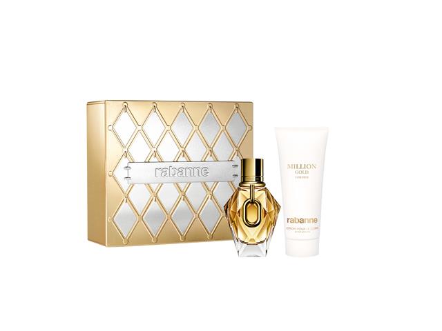 Kit Rabanne Million Gold for Her Perfume Fem EDP 50ml + Creme Corporal - 1