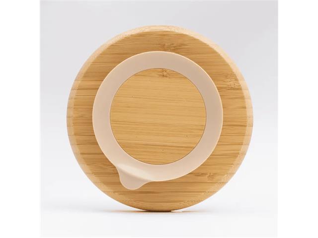 Prato Infantil Bambu com Ventosa e Divisória Redondo Petit Piá - 4