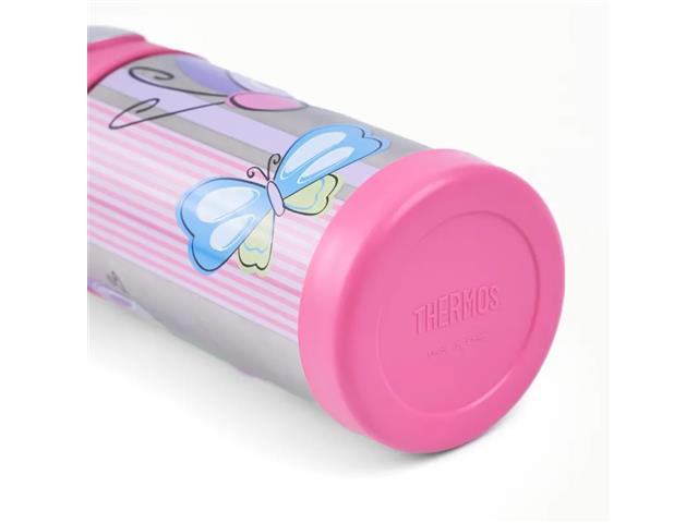 Garrafa Térmica Infantil Funtainer F401 Borboleta Rosa Thermos 355ml - 4