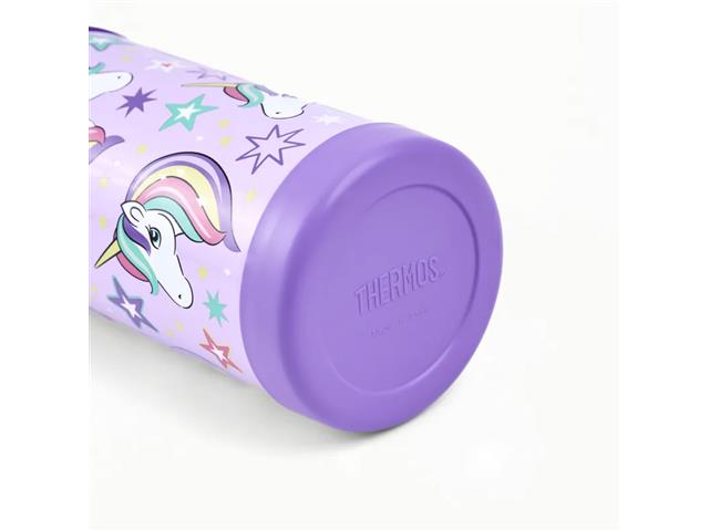 Garrafa Térmica Infantil Funtainer Unicórnio Brilhante Thermos 355ml - 5