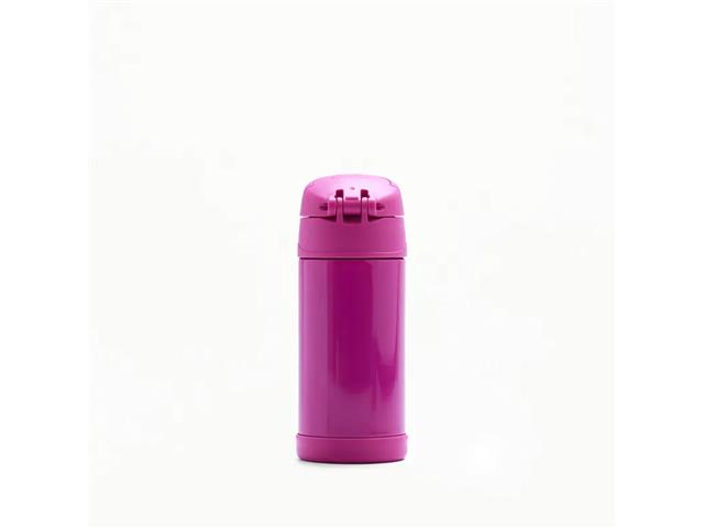 Garrafa Térmica Infantil Funtainer F401 Rosa Thermos 355ml - 7