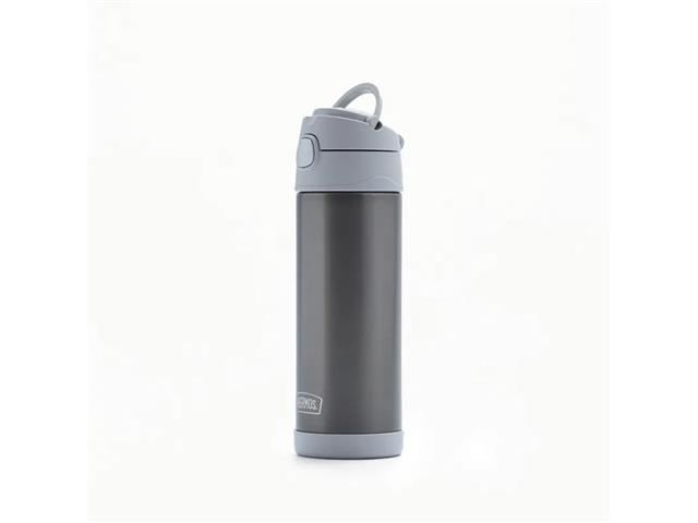 Garrafa Térmica Infantil Funtainer F404 Cinza Claro Thermos 470ml - 3