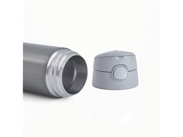 Garrafa Térmica Infantil Funtainer F404 Cinza Claro Thermos 470ml - 4