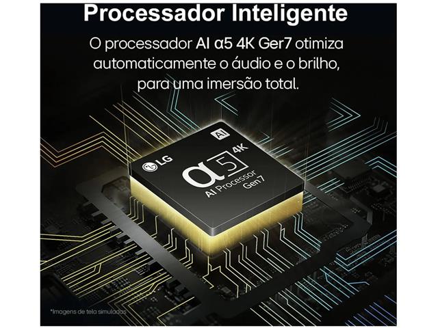 Smart TV LED 55"LG UHD 4K IA ThinQ TV HDR10 webOS 24 3HDMI Alexa Wi-Fi - 7