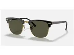 Lentes de sol Ray-Ban, Clubmaster Classic, color Negro sobre dorado - 2
