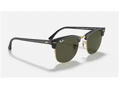 Lentes de sol Ray-Ban, Clubmaster Classic, color Negro sobre dorado - 3